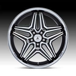 Asanti Black Label ABL46 Duke Machined Gloss Black Custom Wheels 3